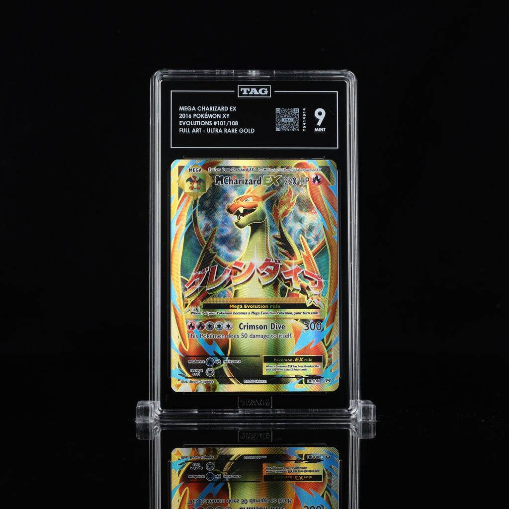 Pokemon 2016 Mega Charizard EX 101/108 TAG 9